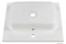 MARMY - CALVIN - Mosdó, mosdókagyló - Fényes fehér öntött márvány 60x51 - Szögletes - Pultba süllyeszthető, bútorra szerelhető
