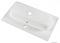 MARMY - CALVIN ECO - Mosdó, mosdókagyló - Fényes fehér öntött márvány 70x40 - Szögletes - Pultba süllyeszthető, bútorra szerelhető