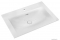 MARMY - CRYSTAL - Mosdó, mosdókagyló - Fényes fehér öntött márvány 70x46 - Szögletes - Pultba süllyeszthető, bútorra szerelhető