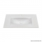 MARMY - CRYSTAL - Mosdó, mosdókagyló - Fényes fehér öntött márvány 90x46 - Szögletes - Pultba süllyeszthető, bútorra szerelhető