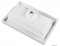 MARMY - MAGNUM ECO - Mosdó, mosdókagyló - Fényes fehér öntött márvány 60x40 - Szögletes - Pultba süllyeszthető, bútorra szerelhető