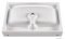 MARMY - BELLAGIO - Mosdó, mosdókagyló - Fényes fehér öntött márvány 70x46 - Szögletes - Bútorra, pultra ültethető