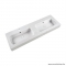 MARMY - BOTTEGA - Dupla mosdó - Fényes fehér öntött márvány 140x46 - Szögletes - Bútorra, pultra ültethető