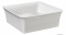 MARMY - STAR - Mosdó, kis kézmosó - Fényes fehér öntött márvány 38x38 - Négyzet alakú - Bútorra, pultra ültethető
