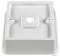 MARMY - STAR - Mosdó, kis kézmosó - Fényes fehér öntött márvány 38x38 - Négyzet alakú - Bútorra, pultra ültethető