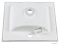 MARMY - LISETTE - Mosdó, mosdókagyló - Fényes fehér öntött márvány 50x45 - Szögletes - Pultba süllyeszthető, bútorra szerelhető