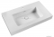 MARMY - BOSCOLO - Mosdó, mosdókagyló - Fényes fehér öntött márvány 90x51 - Szögletes - Pultba süllyeszthető, bútorra szerelhető