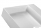 MARMY - BELLAGIO SLIM C - Mosdó, mosdókagyló - Fényes fehér öntött márvány 100x46 - 1 csaplyukas - Falra, pultra, bútorra építhető
