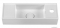 MARMY - GIGI - Kis kézmosó, mosdó - Balos - 45x15 cm - Pultra, bútorra, falra szerelhető